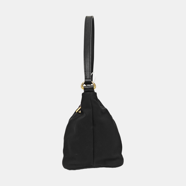 Nylon Top Handle Bag Black