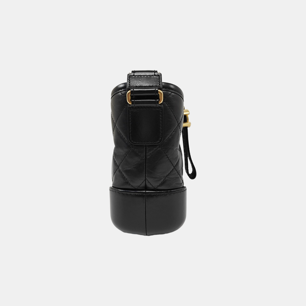 GABRIELLE Small Quilted Calfskin Black