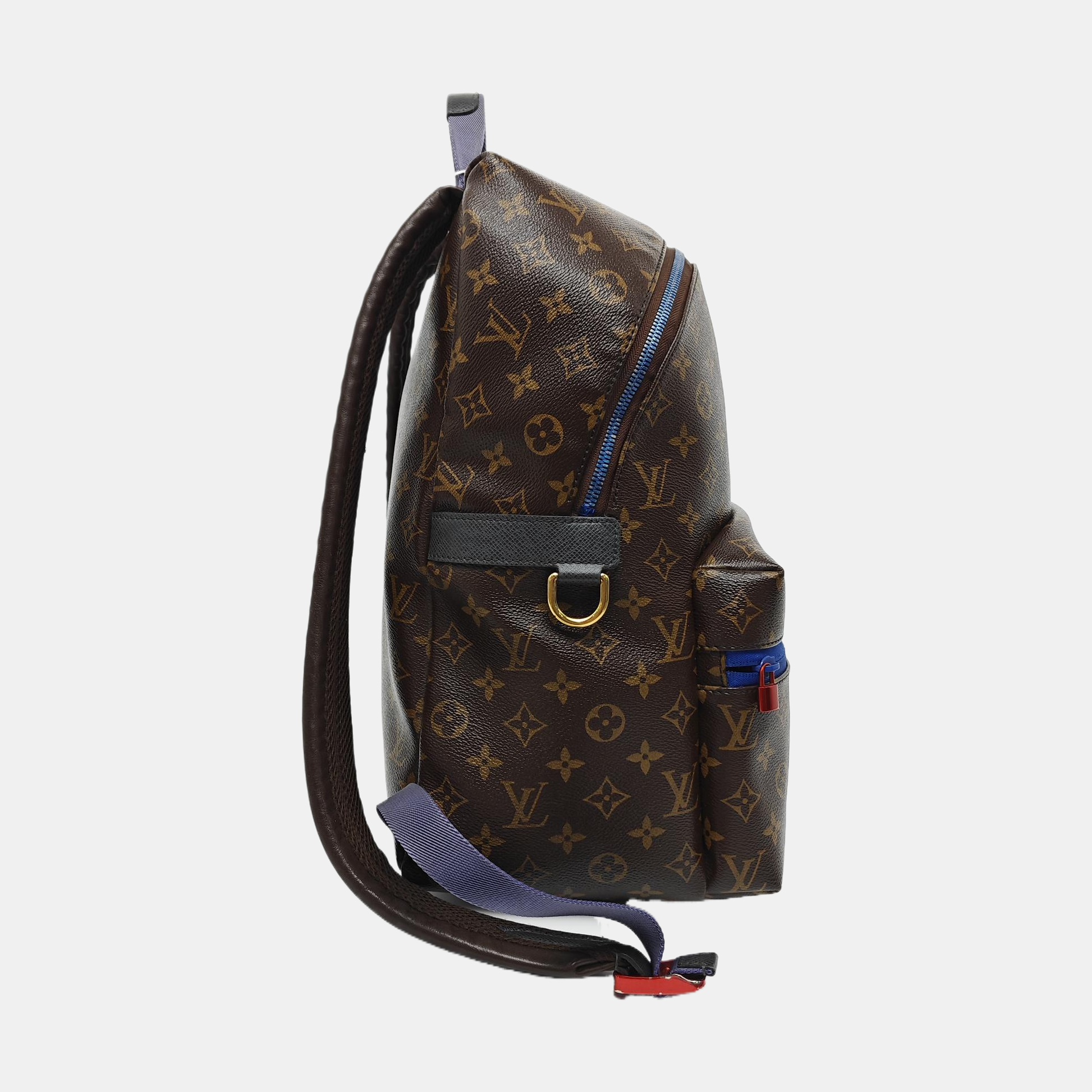 JOSH Monogram Coated Canvas Brown