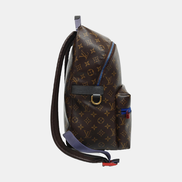 JOSH Monogram Coated Canvas Brown