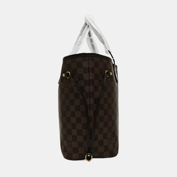 NEVERFULL MM Damier Ebene Coated Canvas Brown