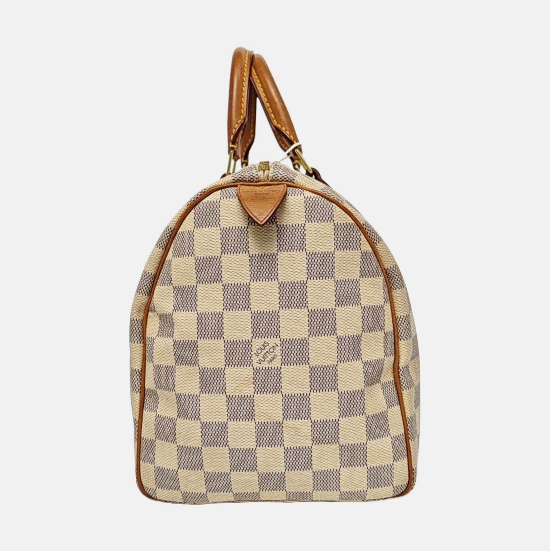 SPEEDY 30 Damier Azur Coated Canvas White