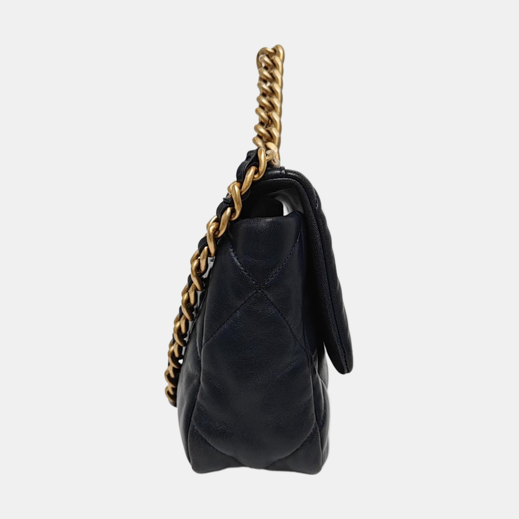 CHANEL 19 Small Quilted Lambskin Blue