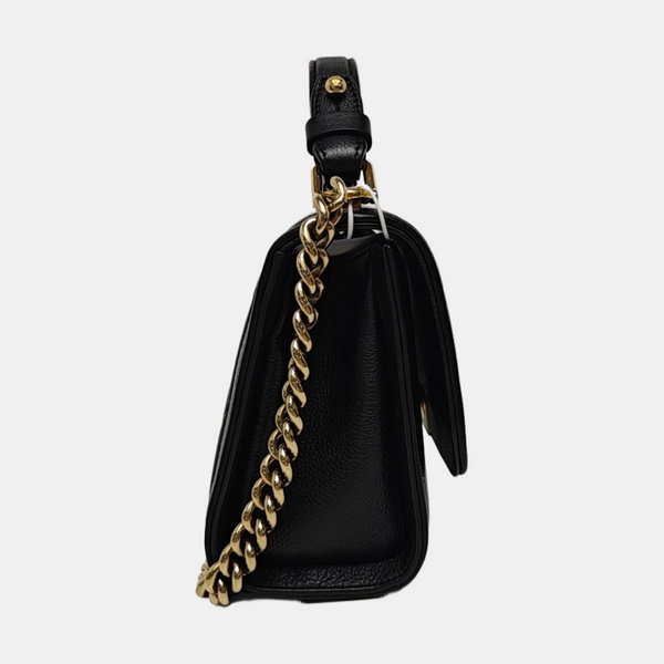 LABEL CLICK Quilted Calfskin Black