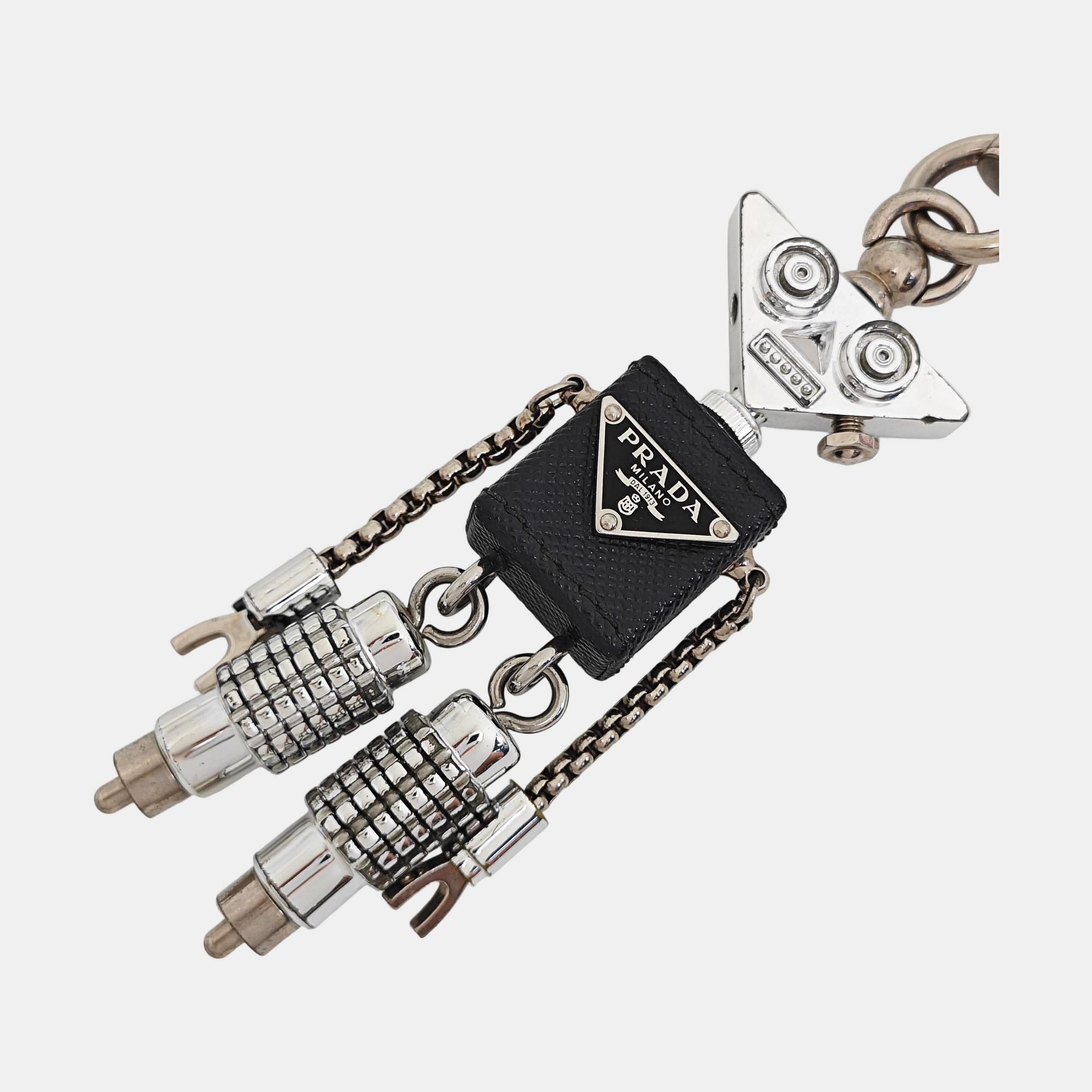 Metal Bag Charm Silver