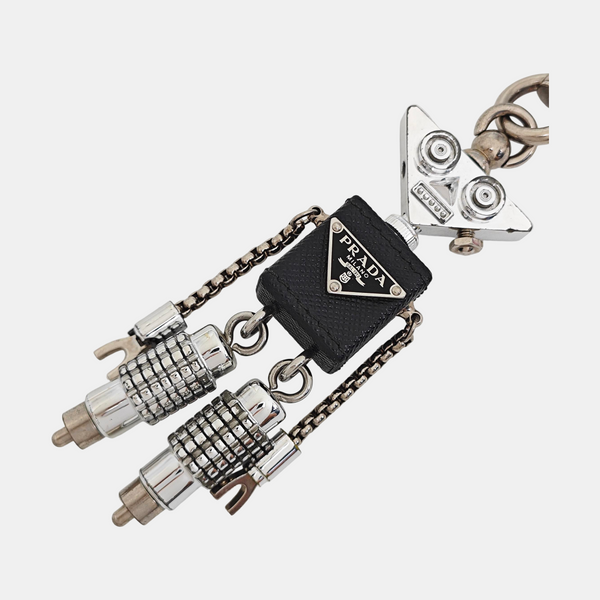 Metal Bag Charm Silver