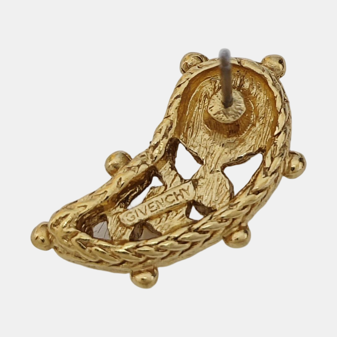Metal Gold Stud Earrings