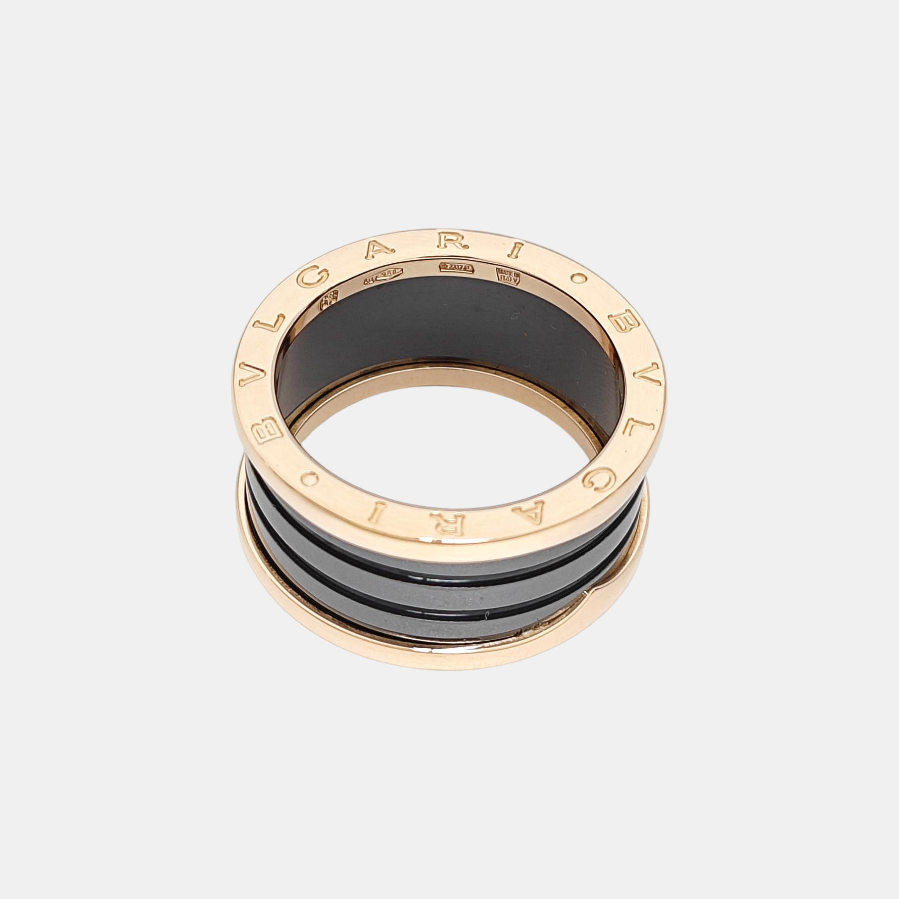 B.ZERO1 18k Rose Gold Ring EU 63