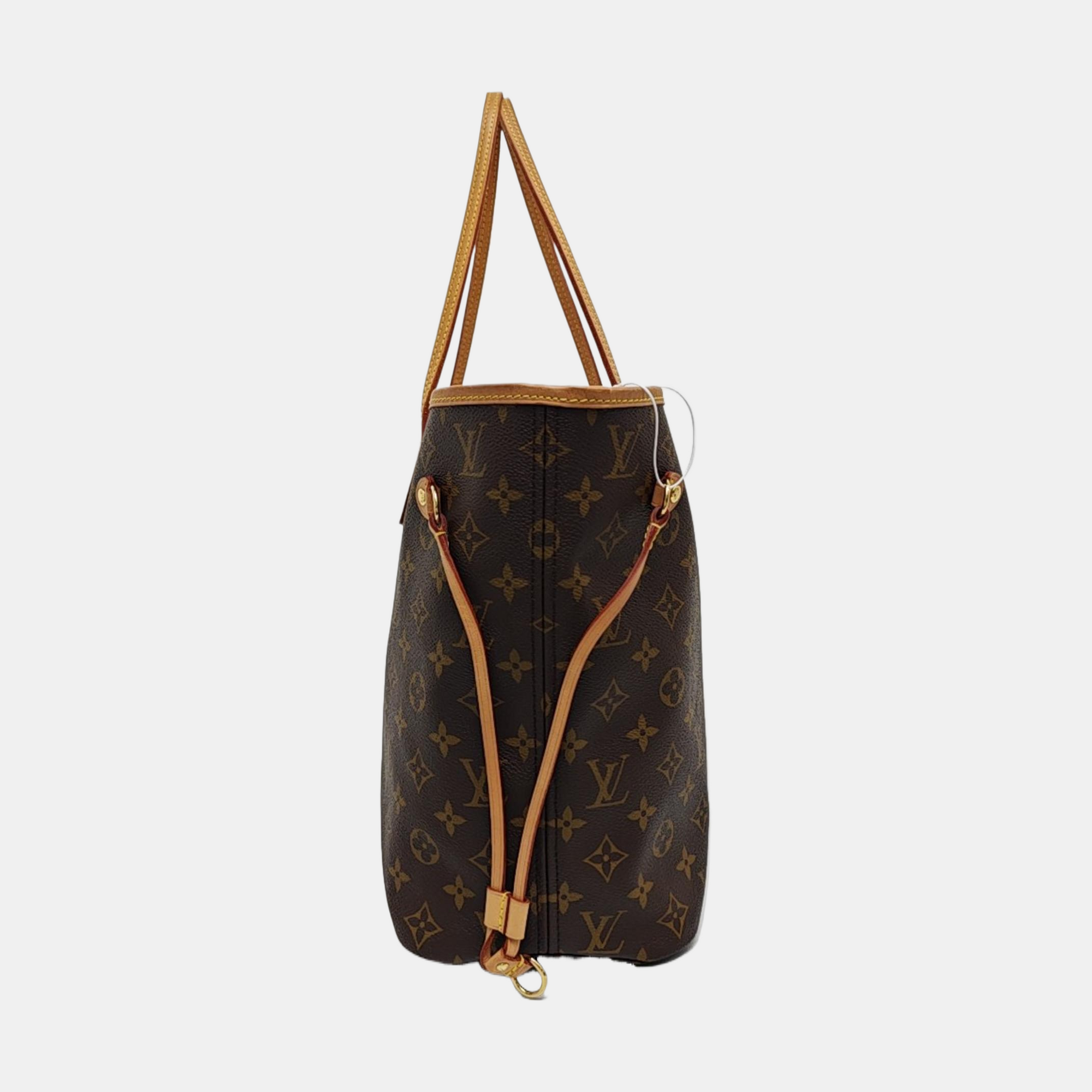 NEVERFULL MM Monogram Coated Canvas Brown