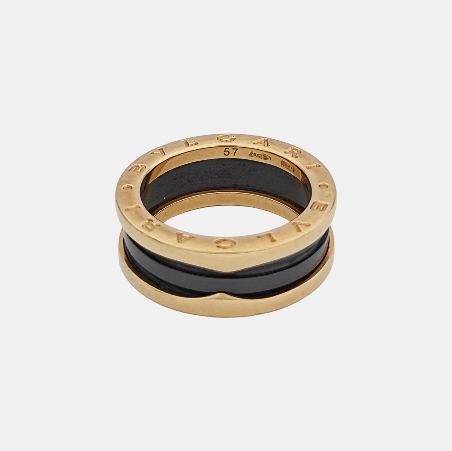 B.ZERO1 18k Rose Gold Ring EU 57