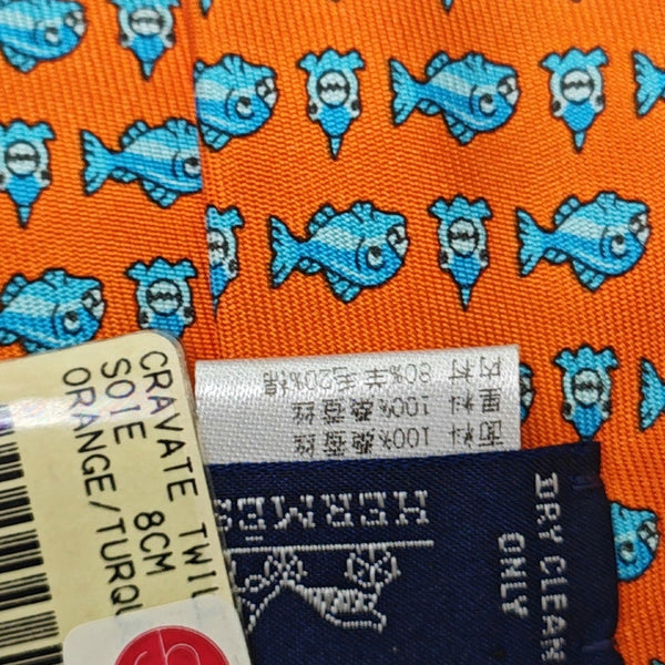 Mulberry Silk Tie Orange