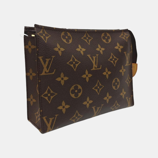 TOILET POCKET Monogram Coated Canvas Brown