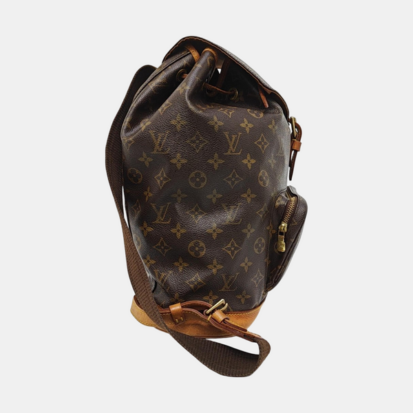 MONTSOURIS GM Monogram Coated Canvas Brown