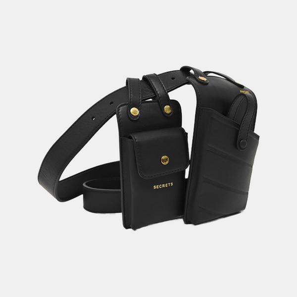 Calfskin Belt Bag Black
