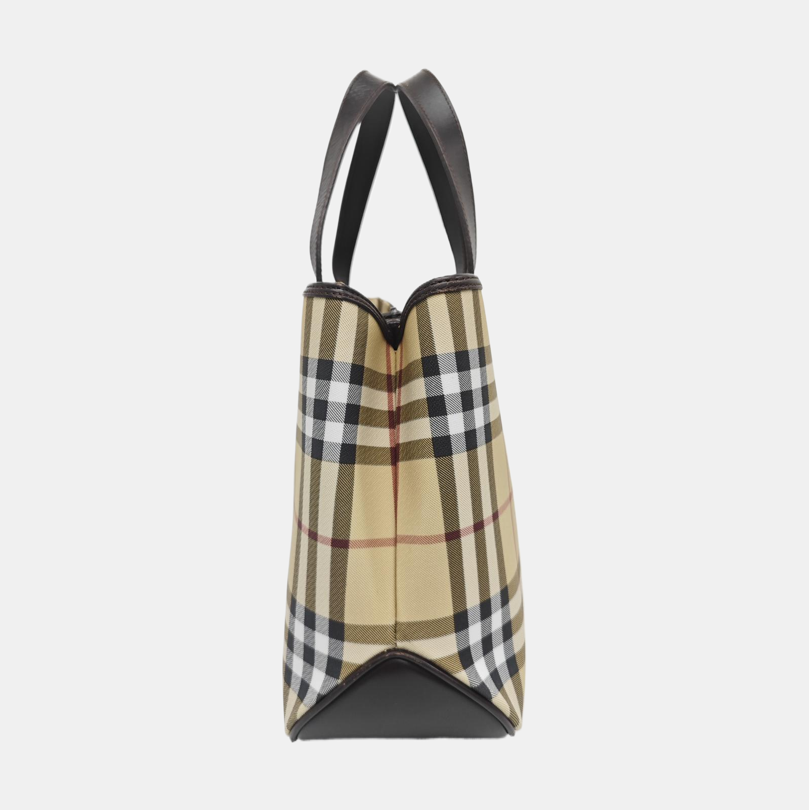 Coated Canvas Tote Bag Beige