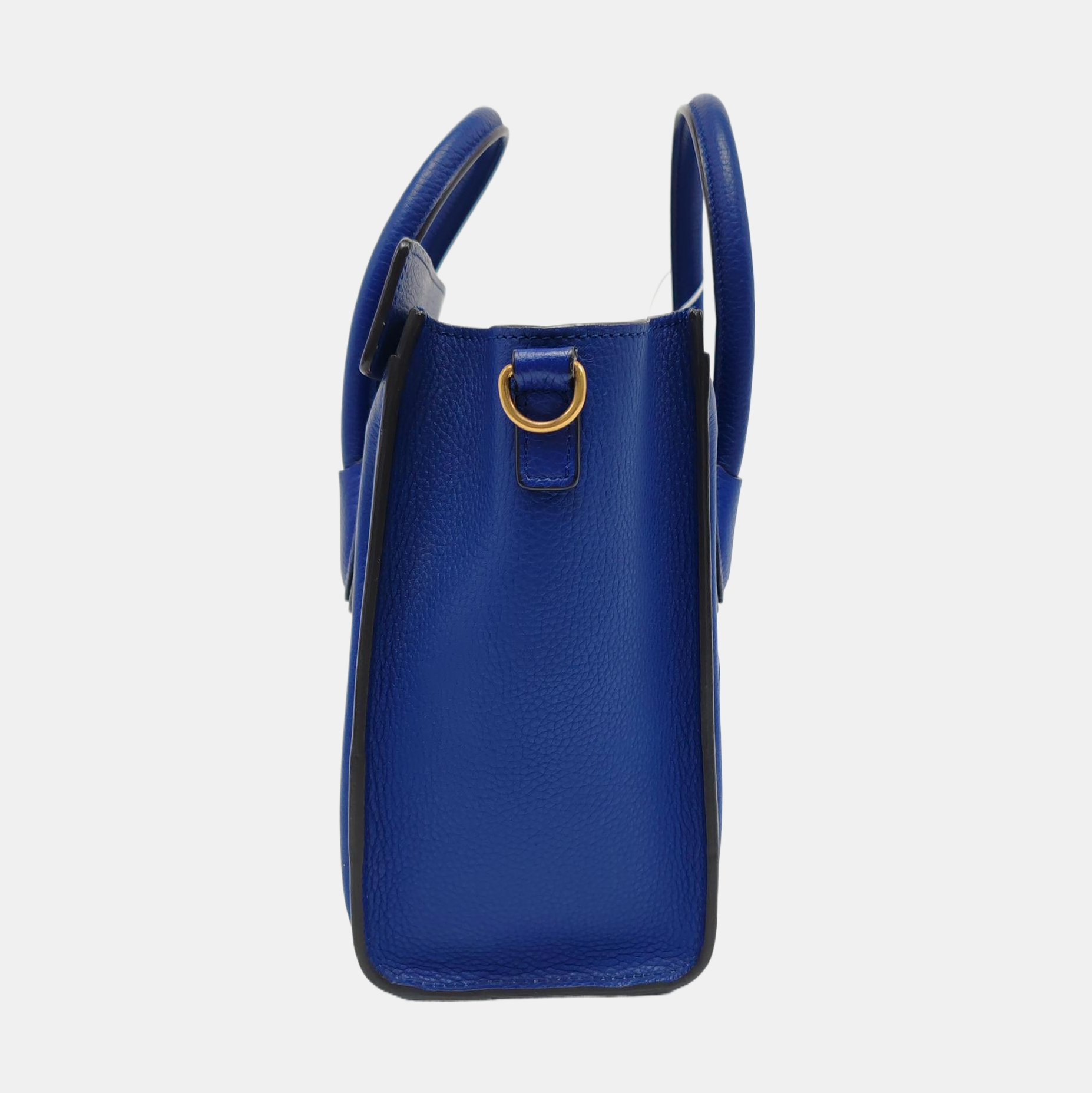Authenticated pre-owned  LUGGAGE Nano Calfskin Blue - Tote Bag at Looply