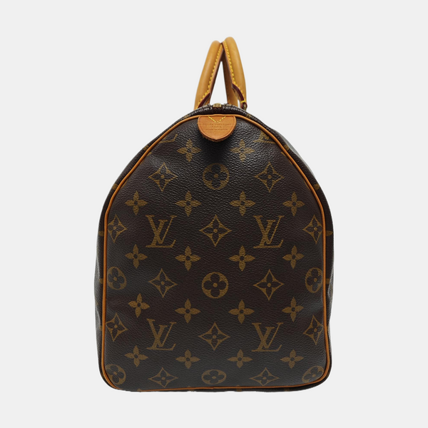 SPEEDY 35 Monogram Coated Canvas Brown