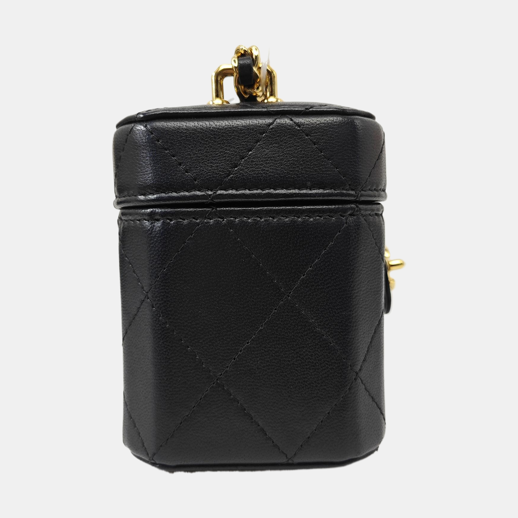 Quilted Lambskin Shoulder Bag Small Black
