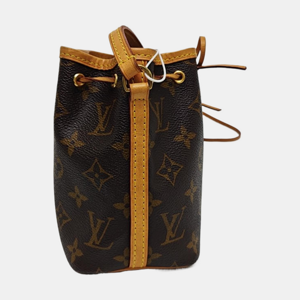 NÉONOÉ Nano Monogram Coated Canvas Brown