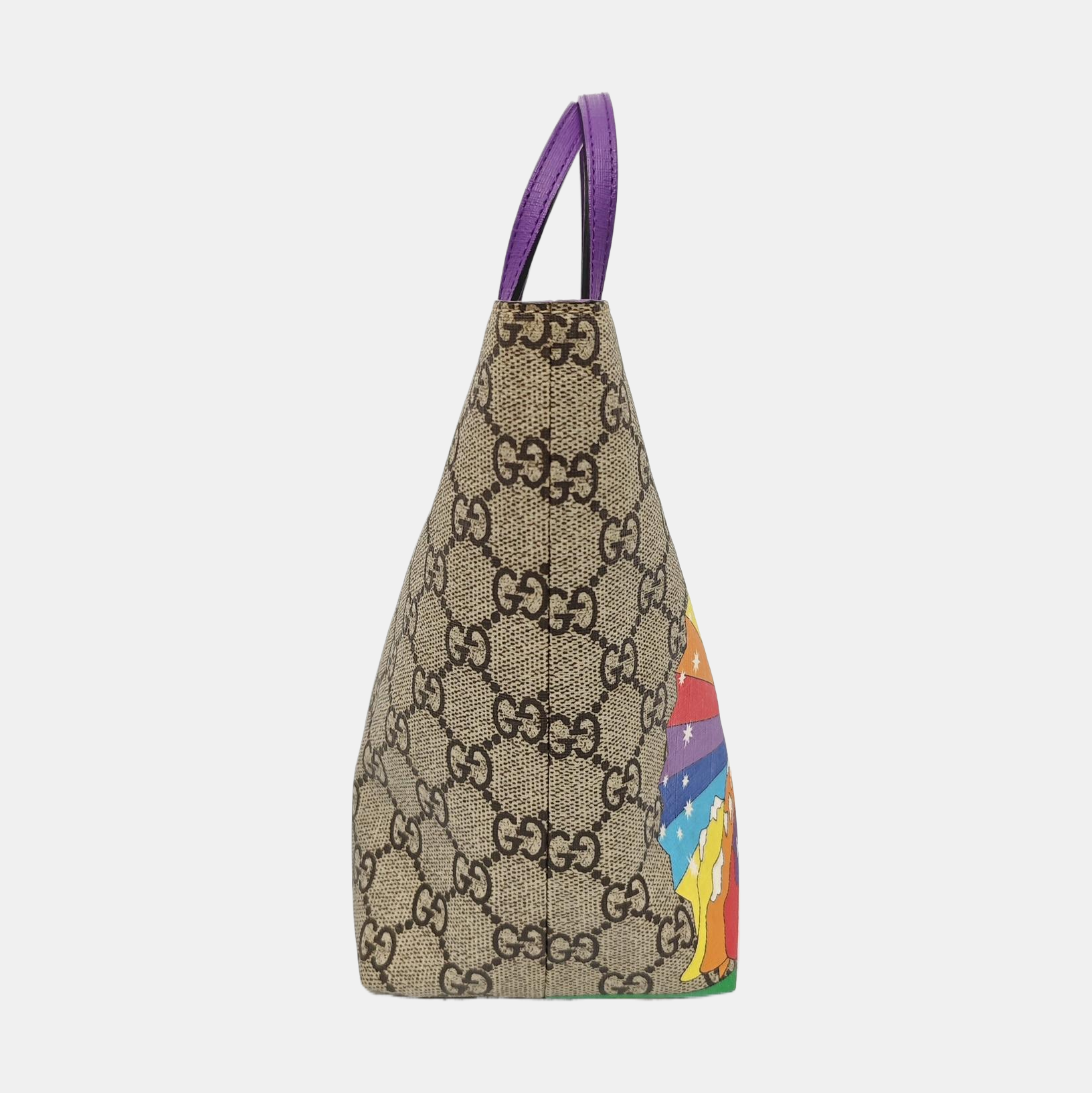 Monogram Coated Canvas Tote Bag Beige