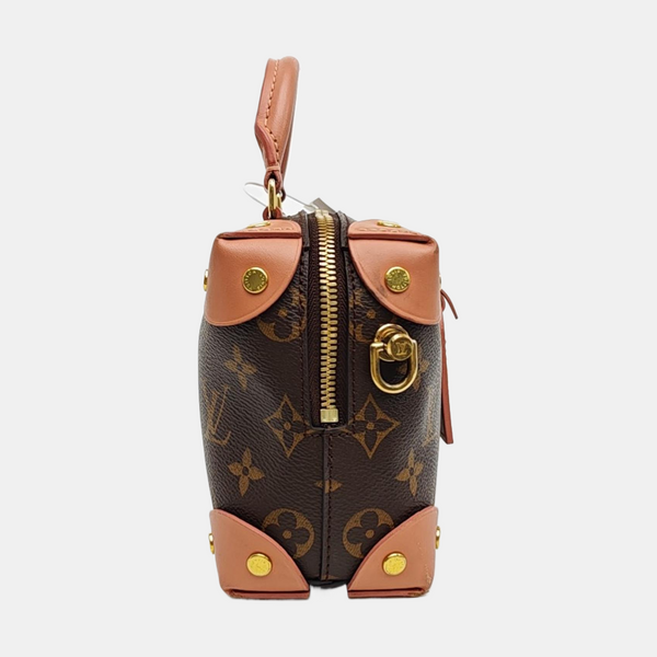 PETITE MALLE Monogram Coated Canvas Brown