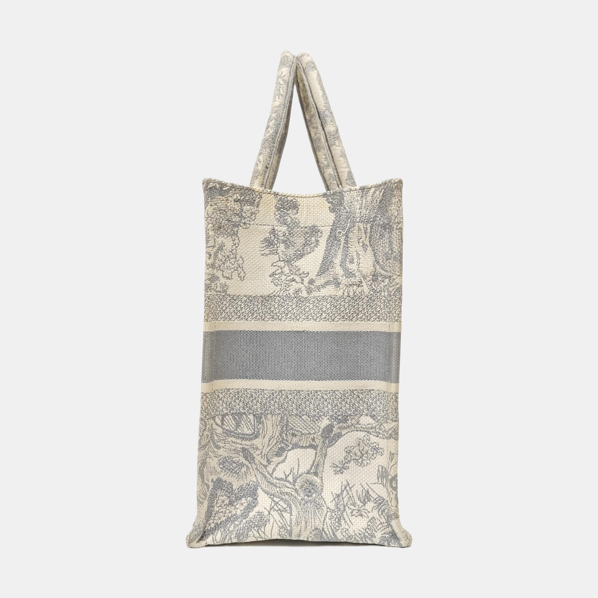 Book Tote Medium Fabric Gray