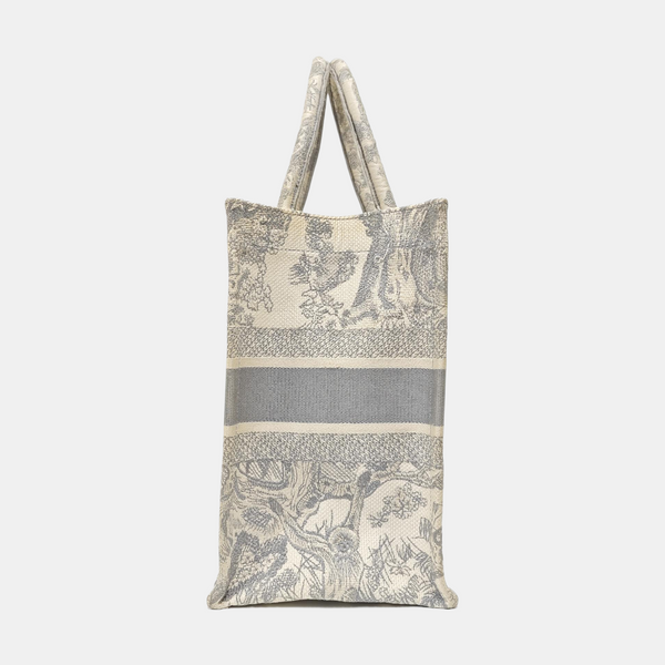 Book Tote Medium Fabric Gray