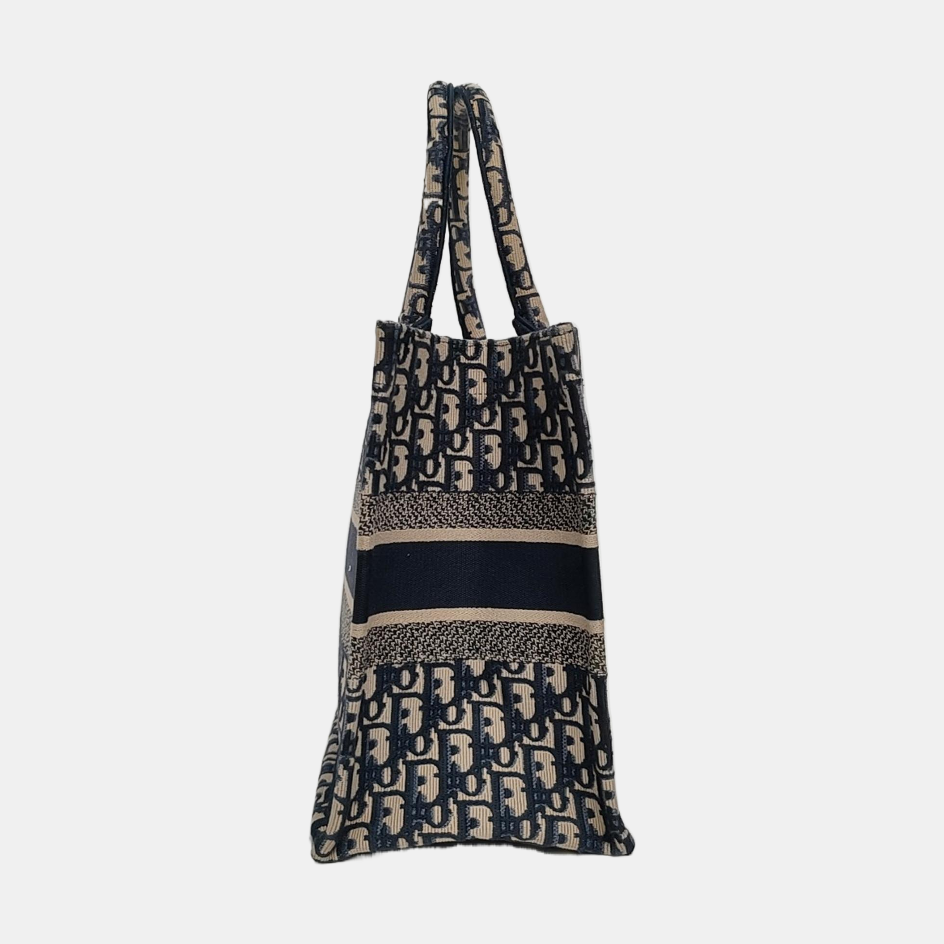 Book Tote Medium Canvas Blue