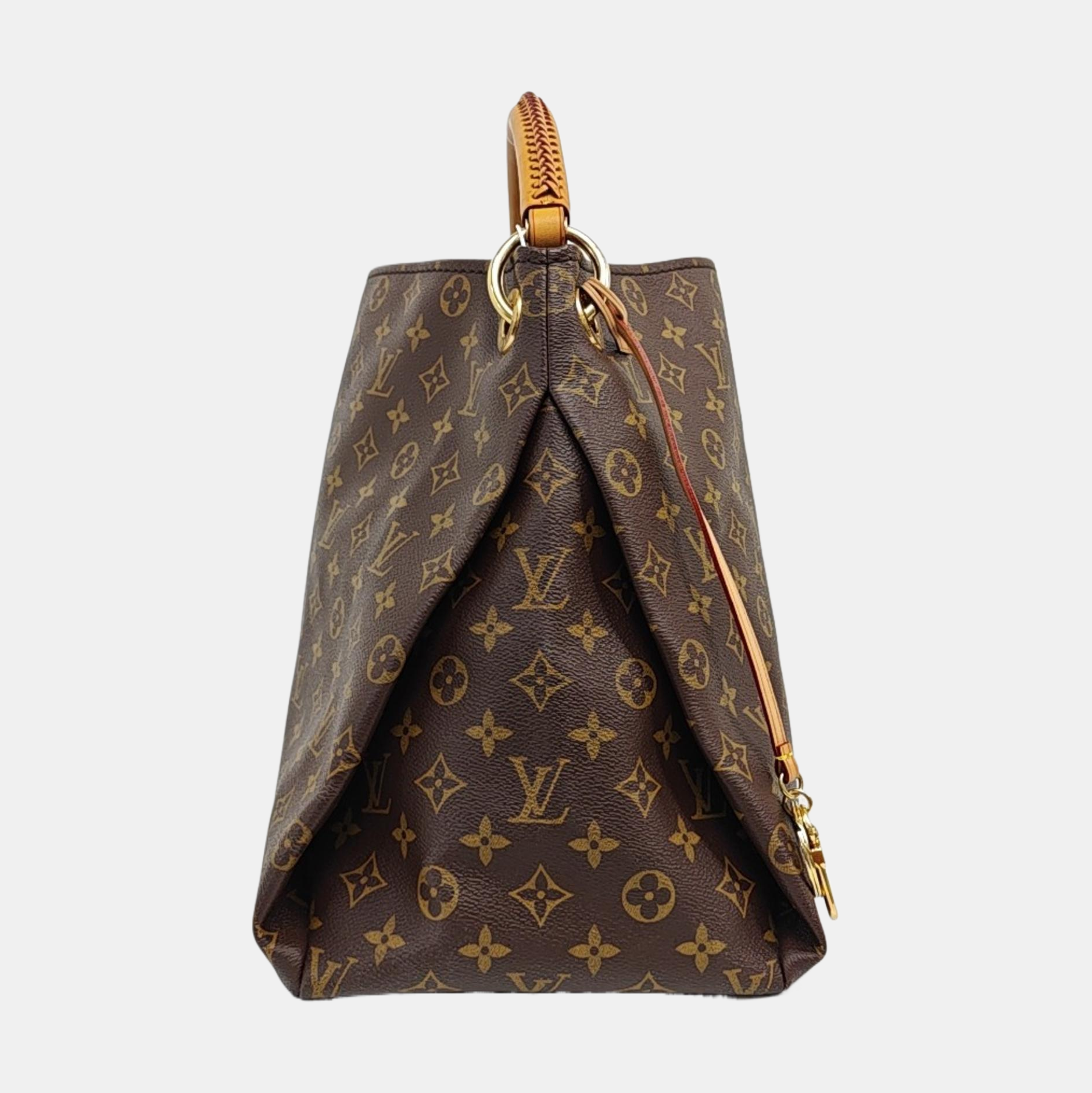 ARTSY MM Monogram Coated Canvas Brown