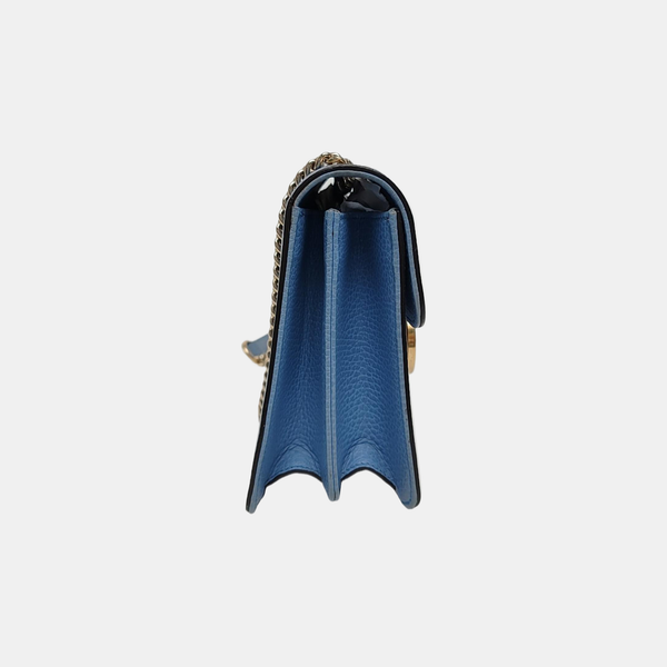 Authenticated pre-owned  Interlocking G Small Calfskin Blue - Shoulder Bag at Looply
