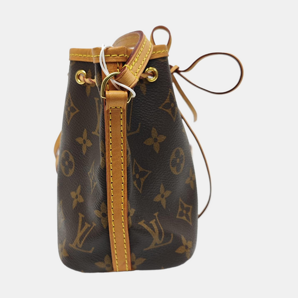 NÉONOÉ Nano Monogram Coated Canvas Brown