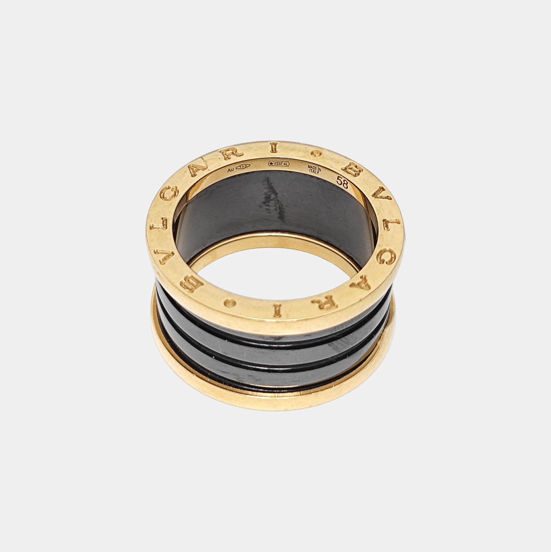 B.ZERO1 18k Rose Gold Ring EU 58