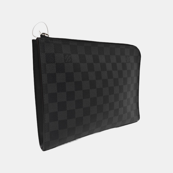 Pochette Jour PM Damier Graphite Coated Canvas Gray