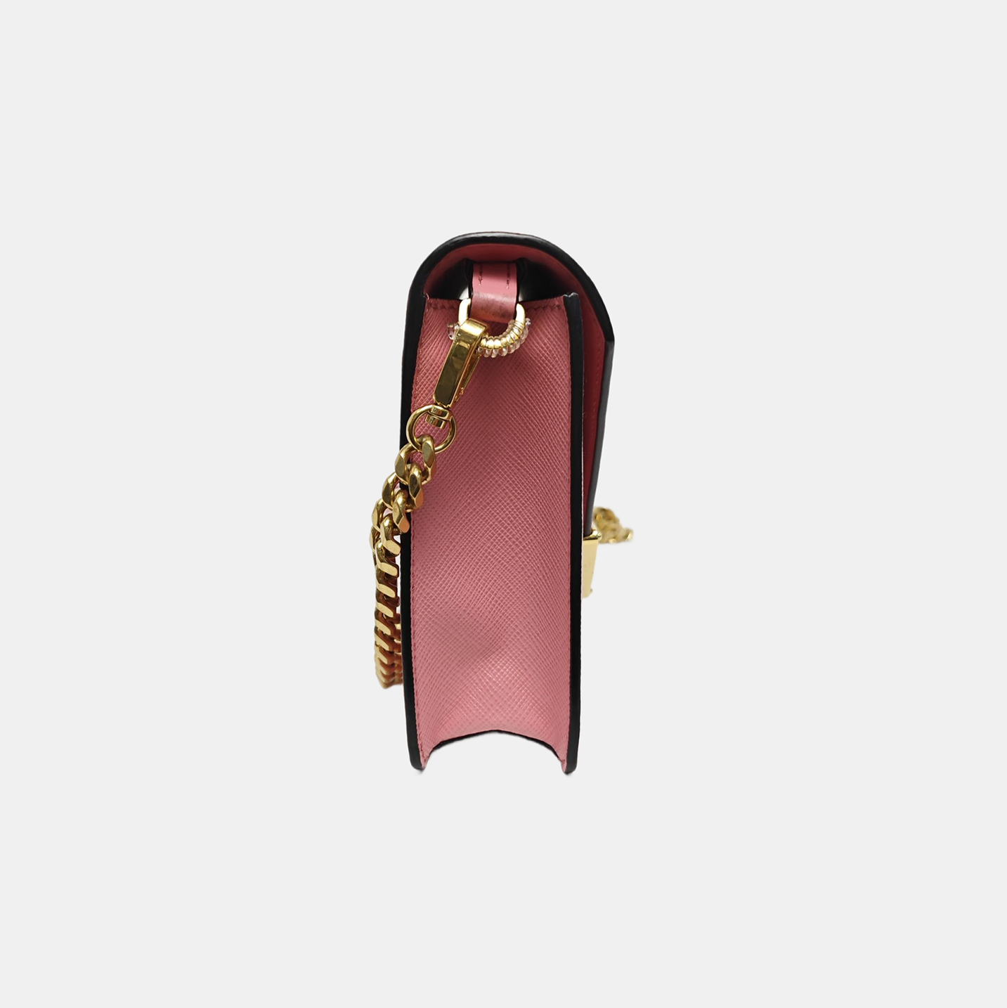 Saffiano Calfskin Shoulder Bag Pink