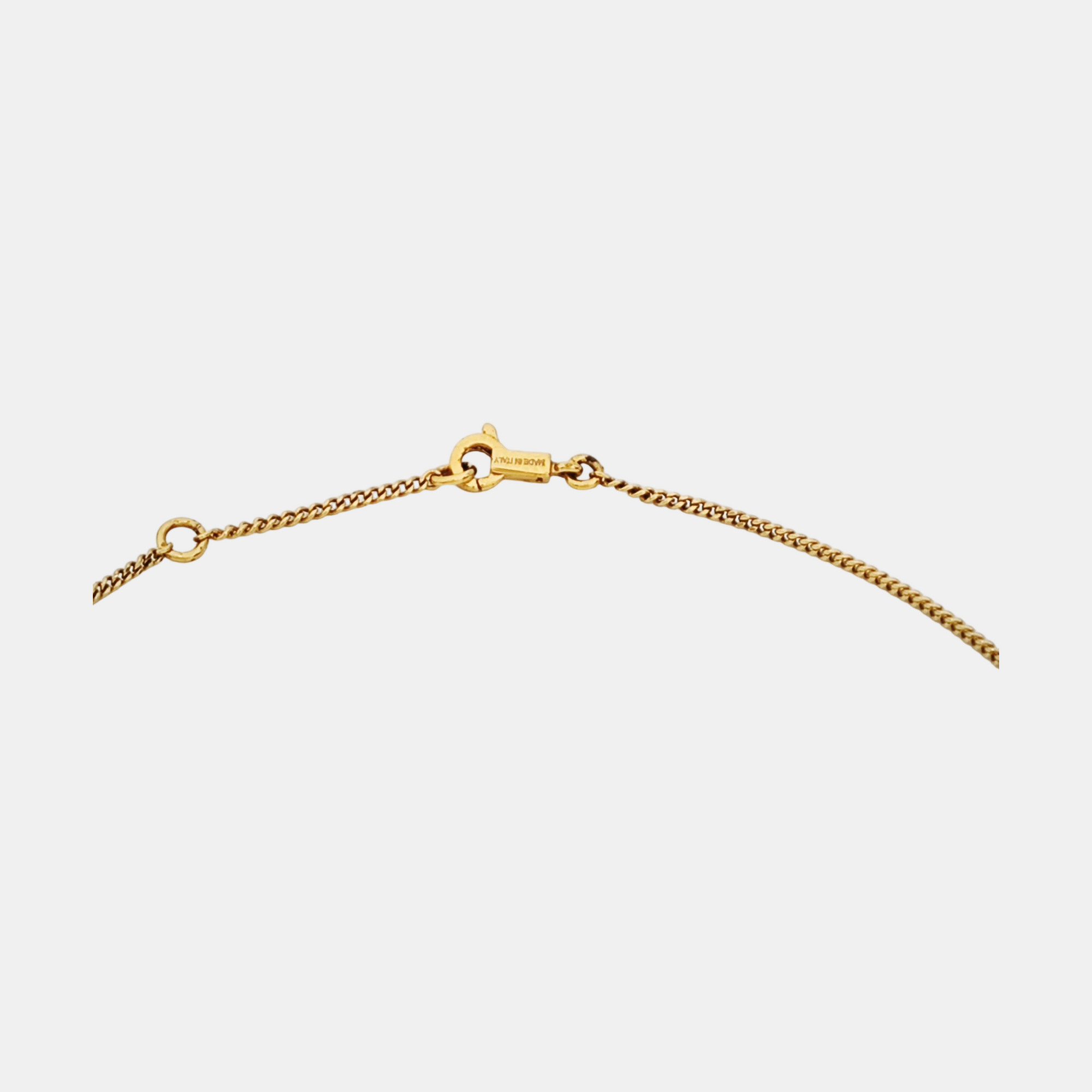 ALPHABET Brass Gold Necklace