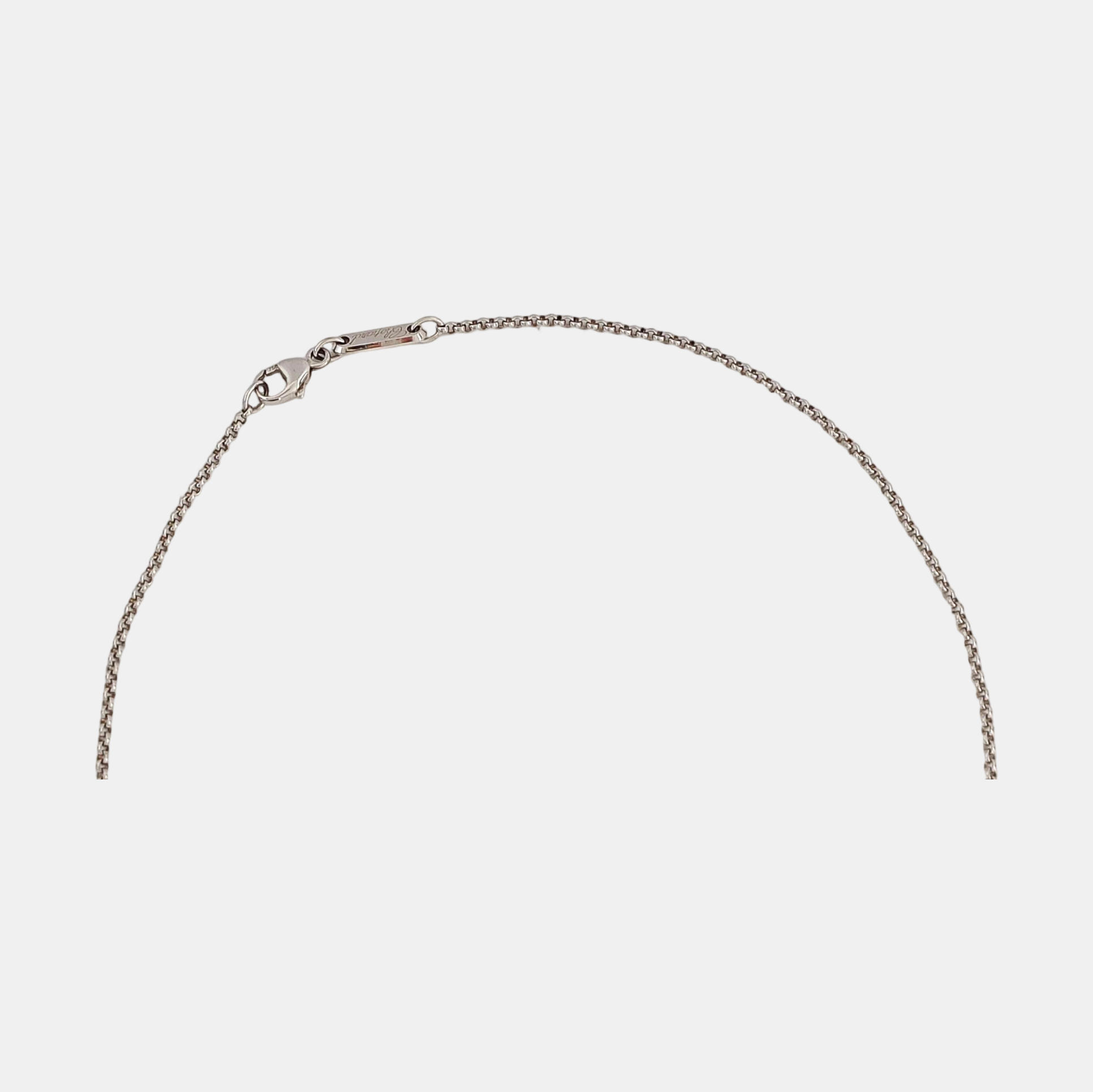 HAPPY DIAMONDS 18k White Gold Silver Necklace