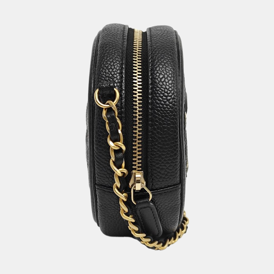 Authenticated pre-owned  FILIGREE Quilted Grained Calfskin Black - Shoulder Bag at Looply