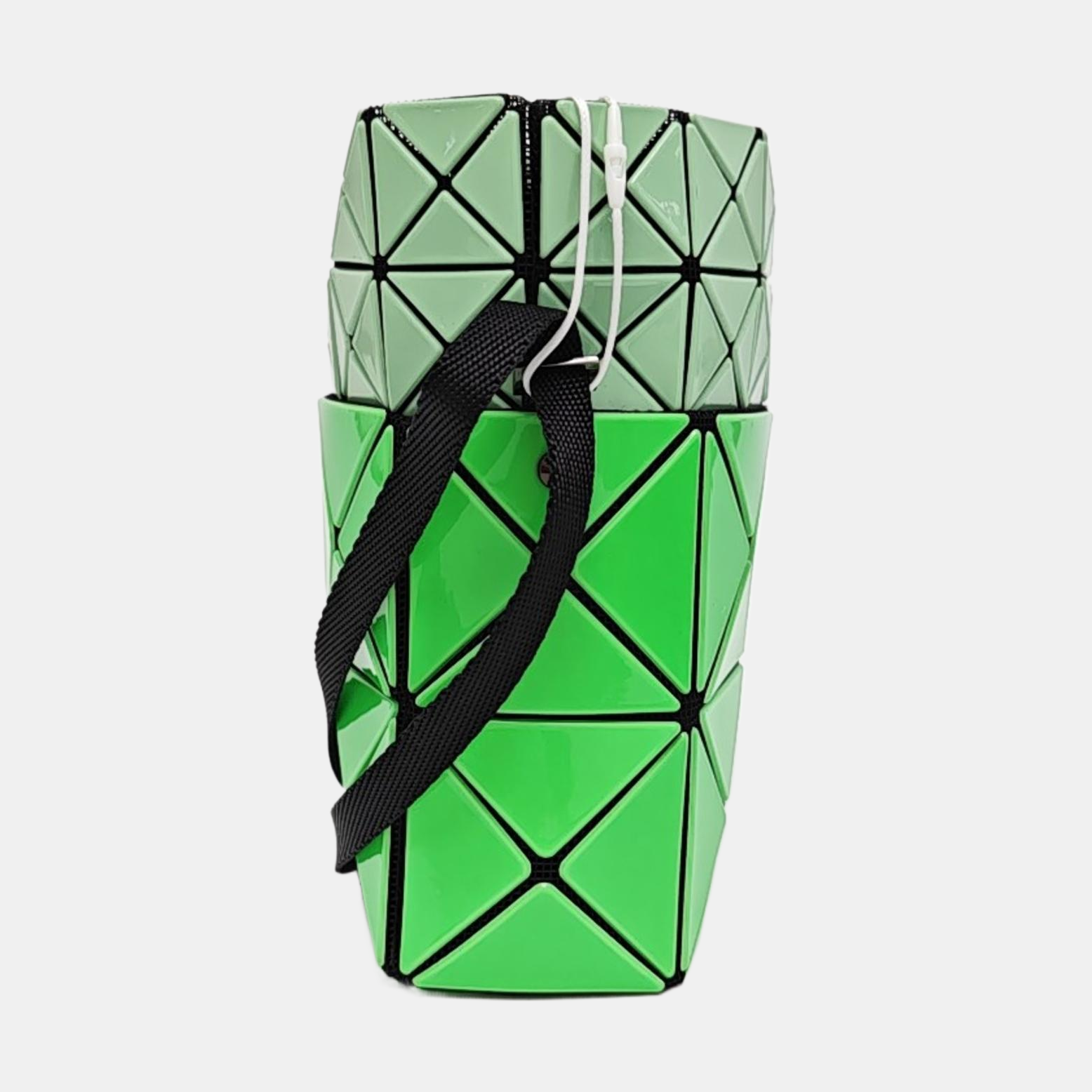 Special Material Bucket Bag Green