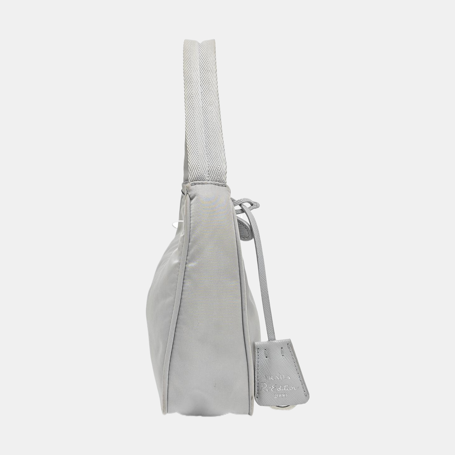 Authenticated pre-owned  Re-Edition2000 Mini Nylon Gray - Top Handle Bag at Looply