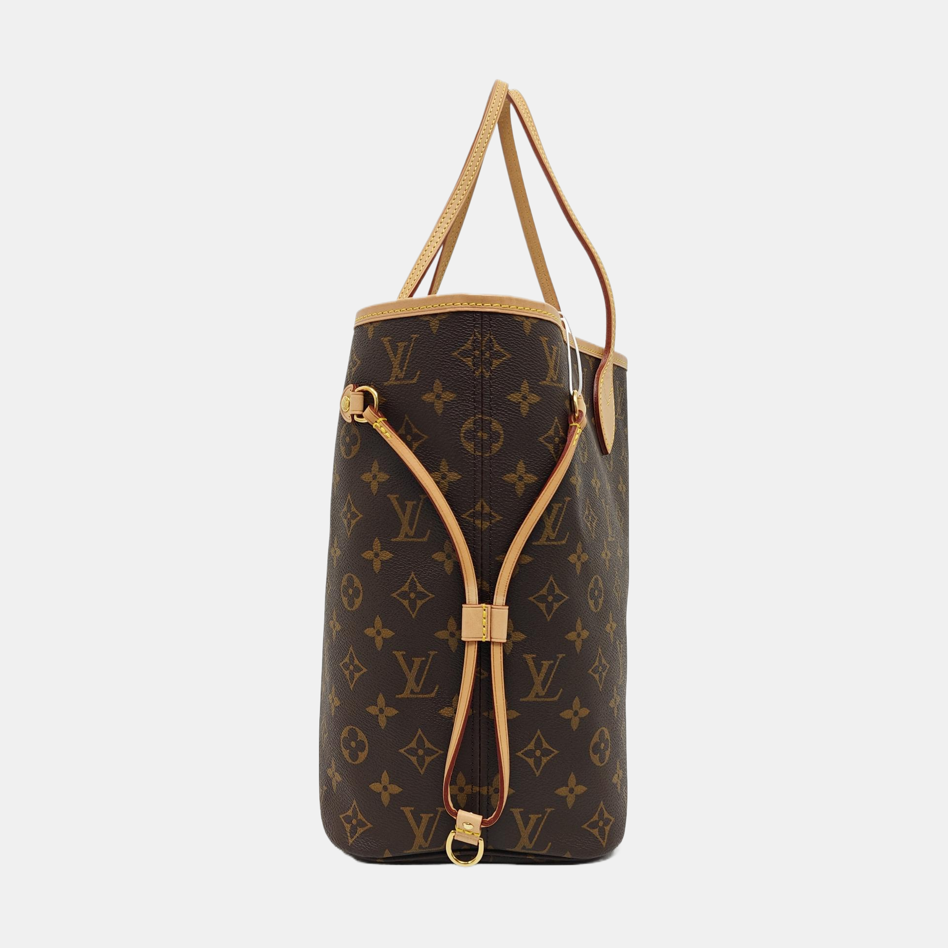 NEVERFULL MM Monogram Coated Canvas Brown