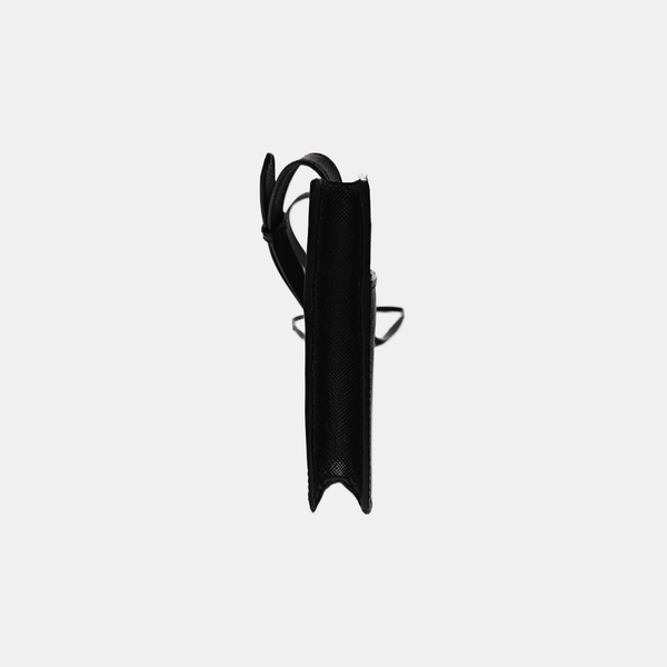 Saffiano Calfskin Shoulder Bag Black