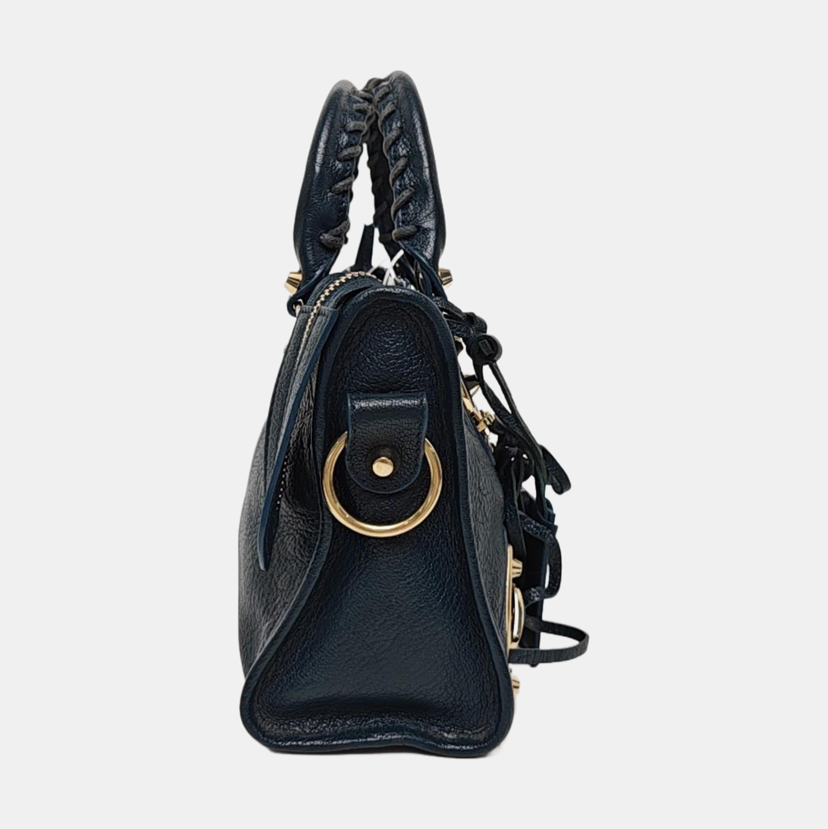 Classic Metallic Edge City Mini Lambskin Blue