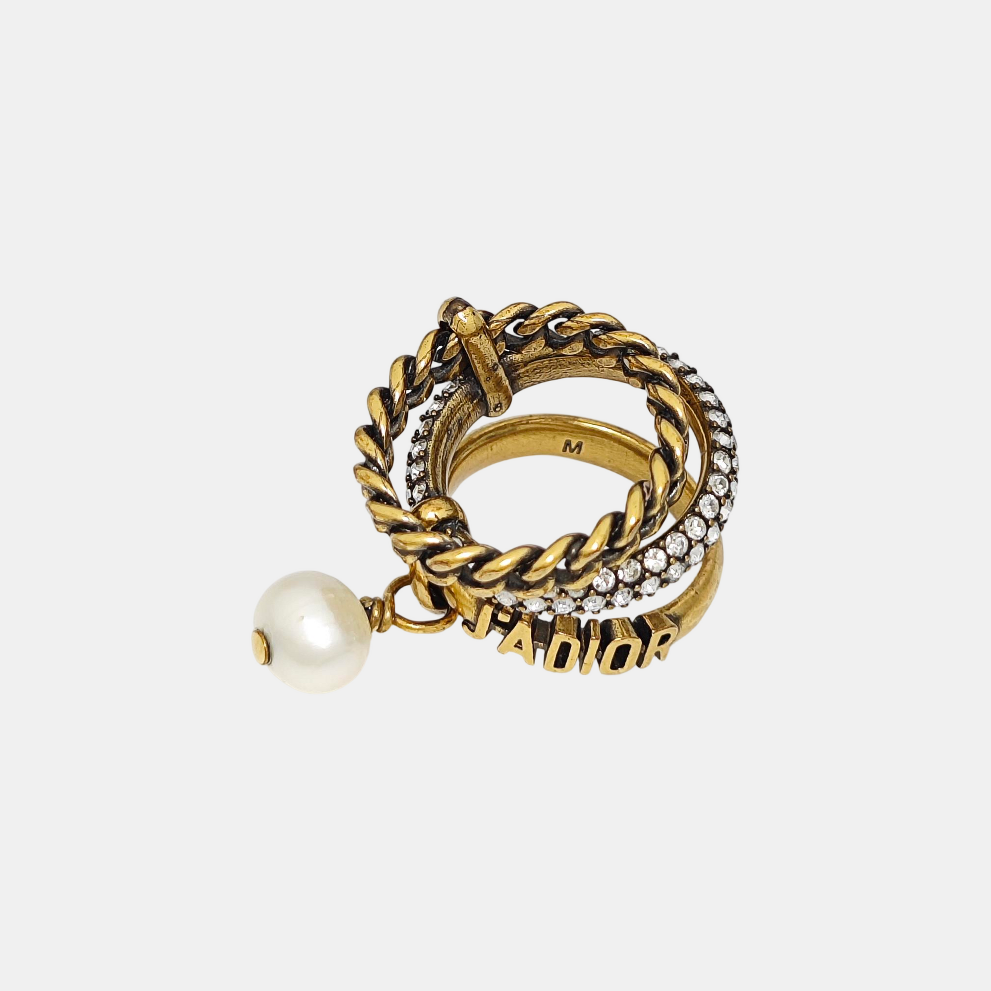 J'adior Metal Gold Ring EU 51