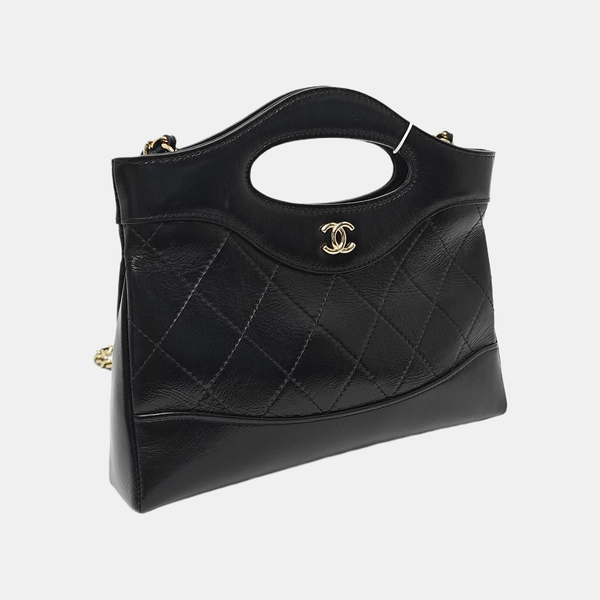 CHANEL 31 Nano Quilted Calfskin Black
