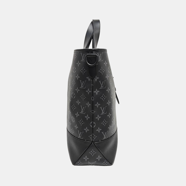 Monogram Coated Canvas Shoulder Bag Black