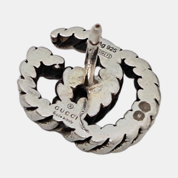GG Running 925 Sterling Silver Stud Earrings