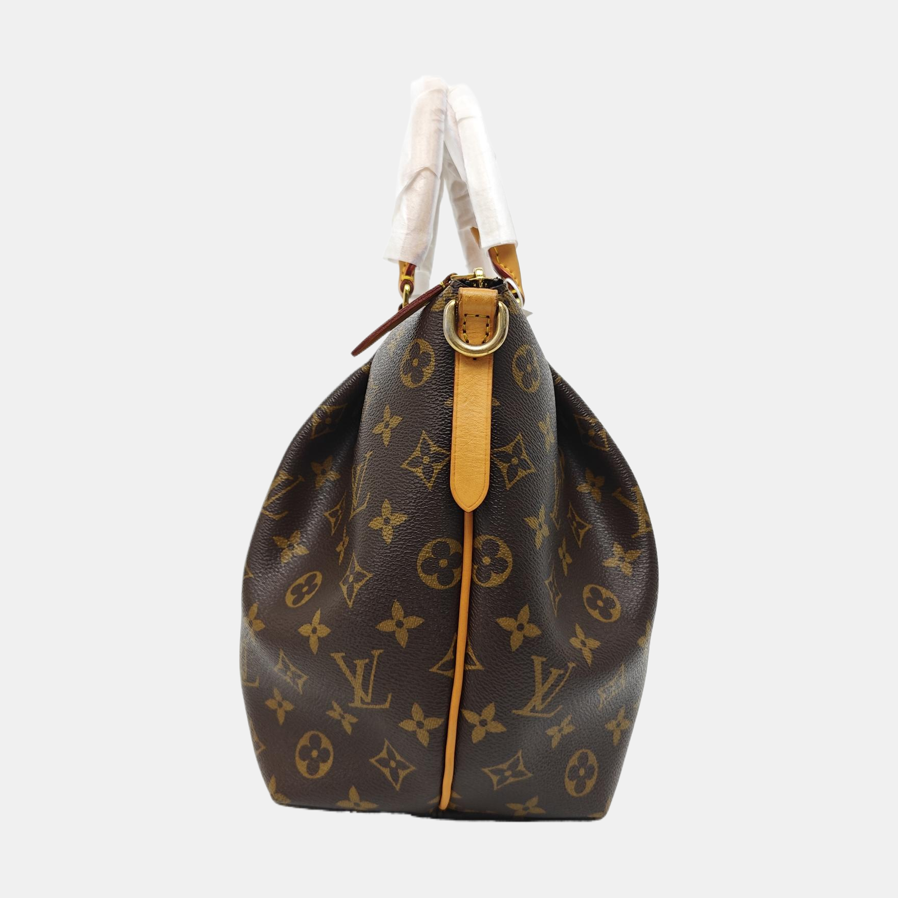 TURENNE MM Monogram Coated Canvas Brown