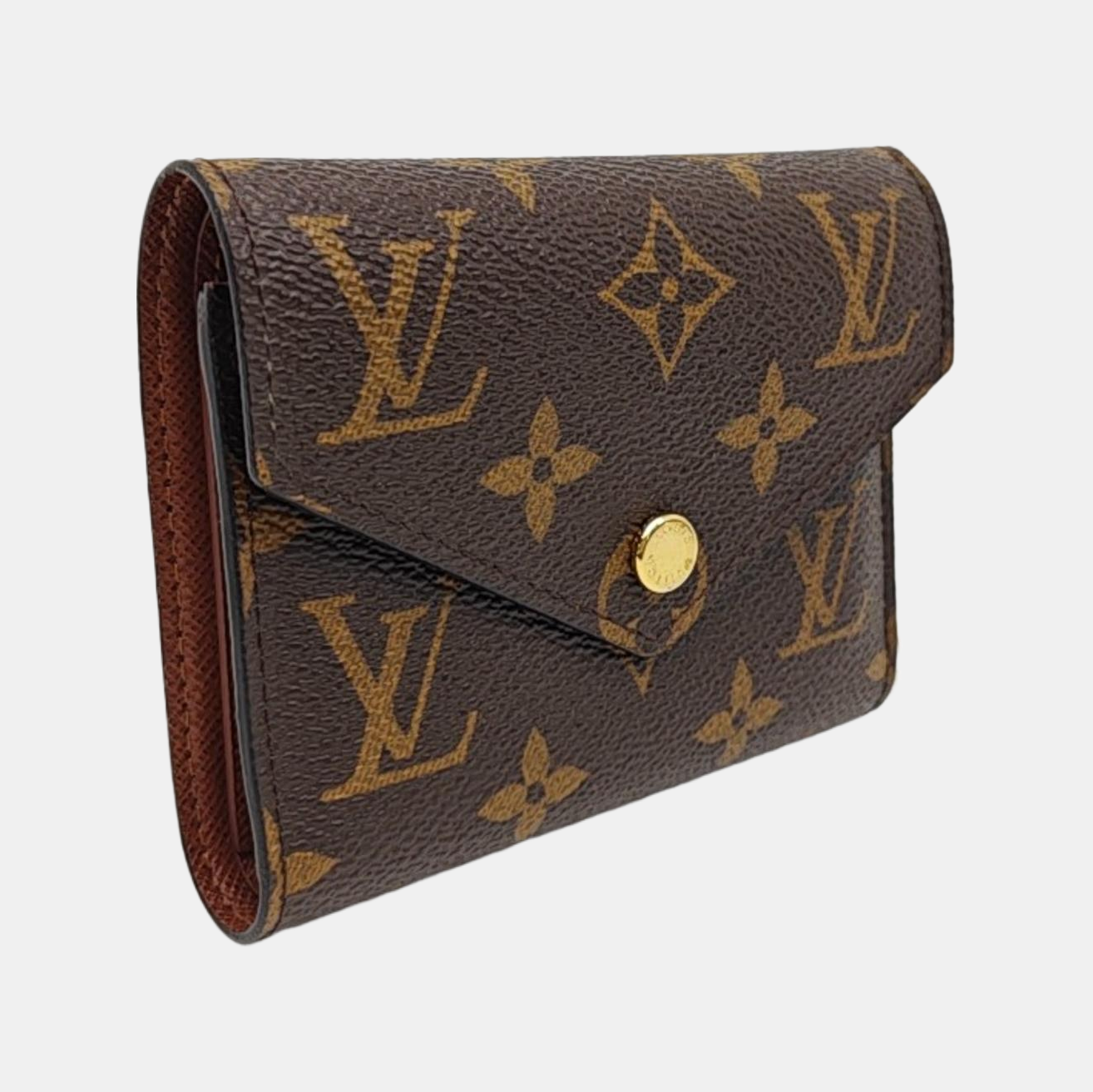 VICTORINE Monogram Coated Canvas Brown Wallet