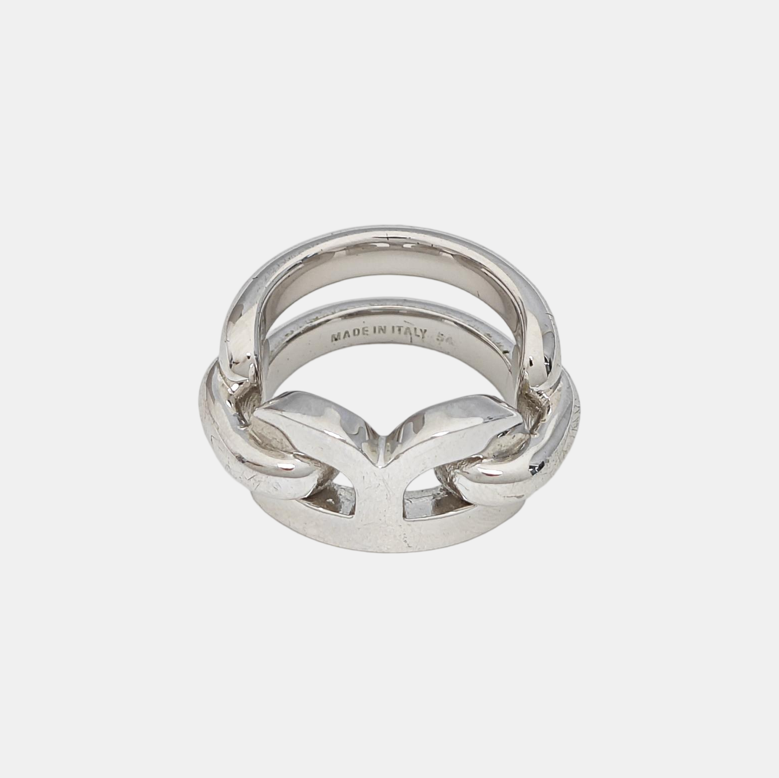 Metal Silver Ring EU 54