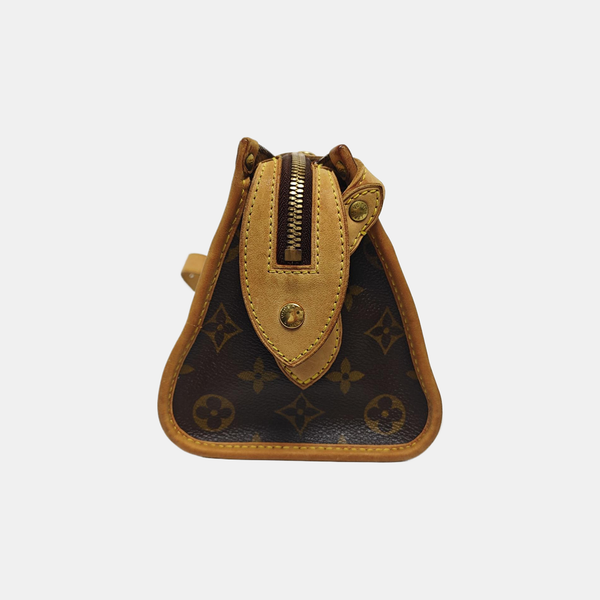 POPINCOURT Monogram Coated Canvas Brown